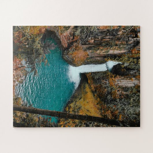 Puzzle Cascade cachée dans les bois (Horizontal)