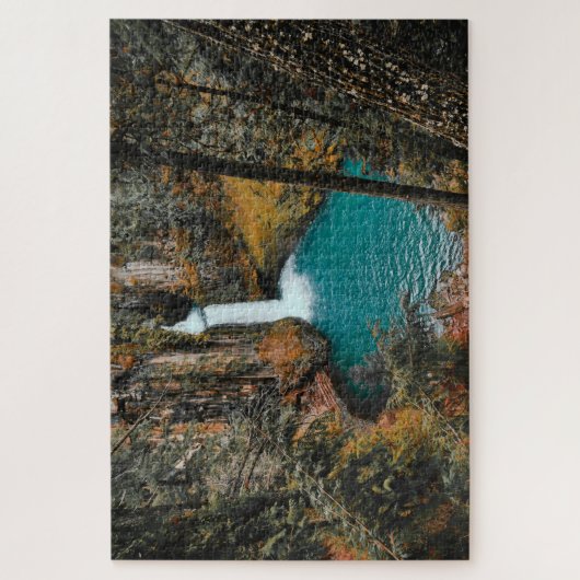 Puzzle Cascade cachée dans les bois (Vertical)