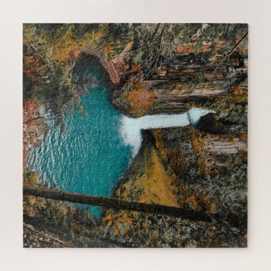 Puzzle Cascade cachée dans les bois (Horizontal)