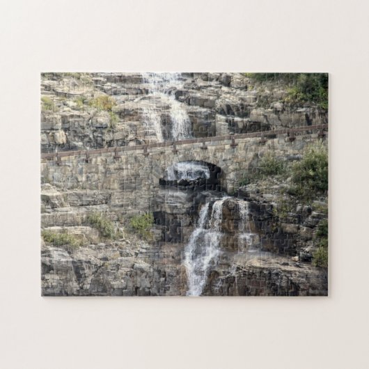 Puzzle Cascade dans le parc national de Glacier (Horizontal)