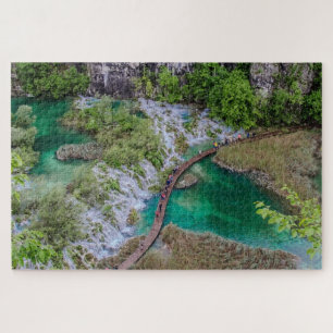 Puzzle Cascade de cascade du parc des lacs Plitvice