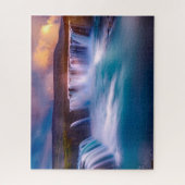 Puzzle Cascade de Godafoss, Islande Beau paysage (Vertical)