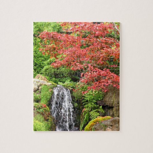 Puzzle Cascade du jardin à l'automne (Vertical)