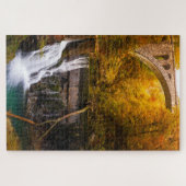 Puzzle Cascade en canyon de gorge de Vintgar en automne (Horizontal)