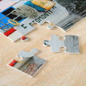 Puzzle Cascade et bateau (Côté)