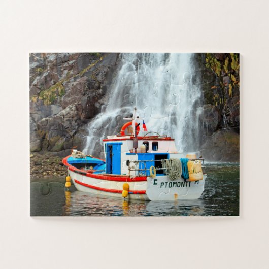 Puzzle Cascade et bateau 30 pc (Horizontal)