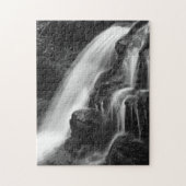 Puzzle Cascade monochrome de Poconos (Vertical)