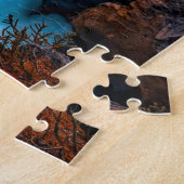 Puzzle Cascade paysage forêt pittoresque photo 11" x 14" (Côté)