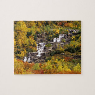 Puzzle Cascade sous le mont Cannon dans le parc national
