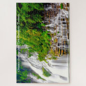 Puzzle Cascades jumelles Tennessee.voeux de Noël (Vertical)