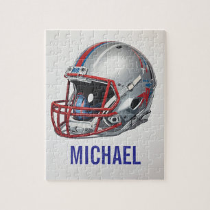 Puzzle Casque de football de motivation inspirante nom
