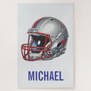 Puzzle Casque de football de motivation inspirante nom