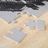 Puzzle casque de musique noire deejay / DJ (Côté)