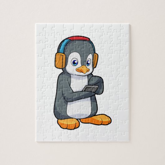 Puzzle Casque de musique Penguin (Vertical)