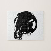 Puzzle Casque noir blanc Pop Art Football (Horizontal)
