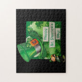Puzzle Casquette de la Saint Patrick et Leprechaun (Vertical)