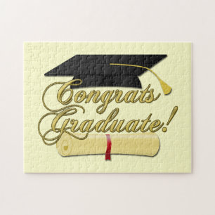 Puzzle Casquette licencié de diplôme et d'obtention du