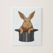 Puzzle Casquette magicien lapin (Vertical)