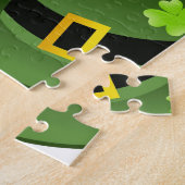 Puzzle Casquettes de lutin avec 4 trèfles de feuille (Côté)