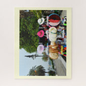 Puzzle Casquettes Sun et fans en Espagne (Vertical)
