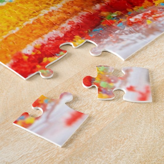 Puzzle casse-croûte à gâteau d'anniversaire (Côté)