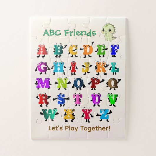 Puzzle Casse-tête ABC pour amis à temps de jeu (Vertical)