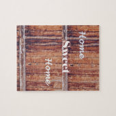 Puzzle Casse-tête Bois Rustique Maison Douce Maison (Horizontal)
