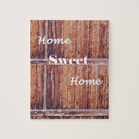 Puzzle Casse-tête Bois Rustique Maison Douce Maison (Vertical)