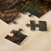 Puzzle Casse-tête Café Chats Librairie Cosy (Côté)