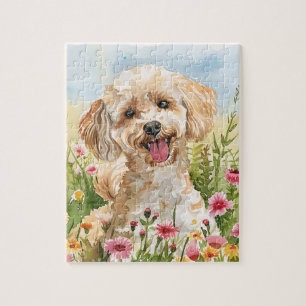 Puzzle Casse-tête Caniche – Amusement au chien à l'aquare