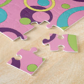 Puzzle Casse-tête Cercles Rose Funky (Côté)