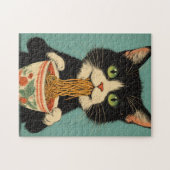 PUZZLE CASSE-TÊTE CHAT SMOKING RAMEN (Horizontal)