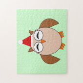 Puzzle Casse-tête chouette de Noël (Vertical)