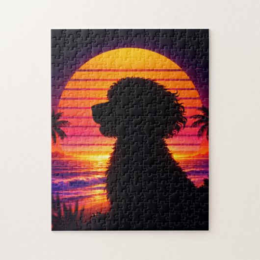 Puzzle Casse-tête Cockapoo - Cadeau Rétro pour amateur de (Vertical)
