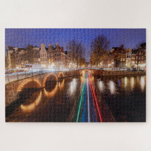 Puzzle Casse-tête d'Amsterdam la nuit
