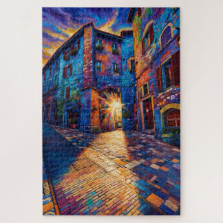 Puzzle Casse-tête d'art coloré d'Assise de l'allée silenc