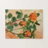 Puzzle Casse-tête d'art de roses oranges (Horizontal)