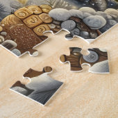 Puzzle Casse-tête de cabane de Noël (Côté)