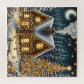 Puzzle Casse-tête de cabane de Noël (Horizontal)