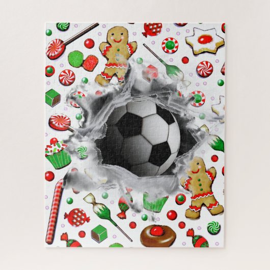 Puzzle Casse-tête de cadeau de vacances de football uniqu (Vertical)