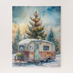 Puzzle Casse-tête de campeur d'hiver