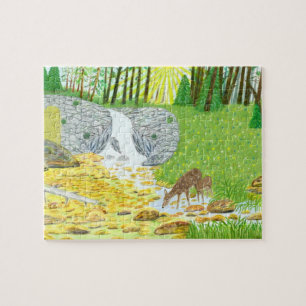 Puzzle Casse-tête de cerf et de faon avec grandes pièces