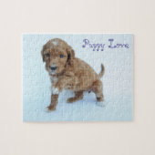 Puzzle Casse-tête de chiot de Goldendoodle (Horizontal)