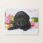 Puzzle Casse-tête de chiot de Goldendoodle (Horizontal)