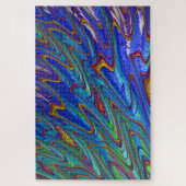 Puzzle casse-tête de déversement d'huile bleue (Vertical)