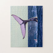 Puzzle Casse-tête de flet de queue de baleine de bosse (Vertical)