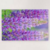Puzzle Casse-tête de fleurs de lupin pourpre (Horizontal)