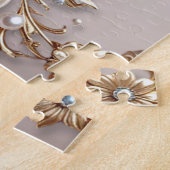 Puzzle Casse-tête de fleurs roses et blanches (Côté)