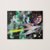 Puzzle Casse-tête de fusée en verre (Horizontal)