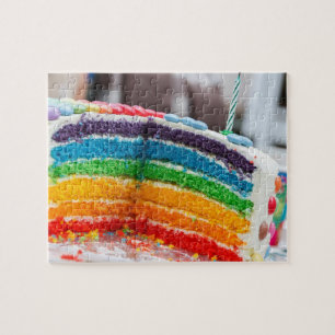 Puzzle casse-tête de gâteau d'anniversaire